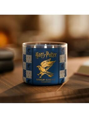 Harry Potter Ravenclaw Blue 3-Wick Candle Hogwarts Collectible NEW